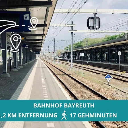 Wahnfried Nr1 - Cityapartment Mit Kueche, Duschbad, Balkon, Parkplatz - Zentral Aber Ruhig Apartment Bayreuth